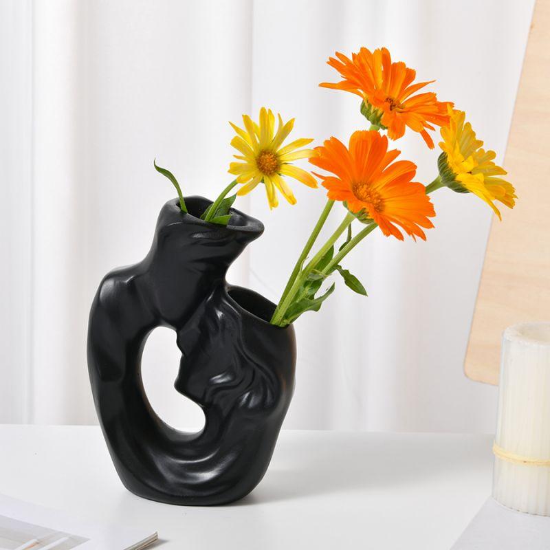 

Ваза из смолы, современный дизайн, женская ваза, небольшая декоративная ваза, подходит для размещения на рабочем столе, этот продукт можно разместить