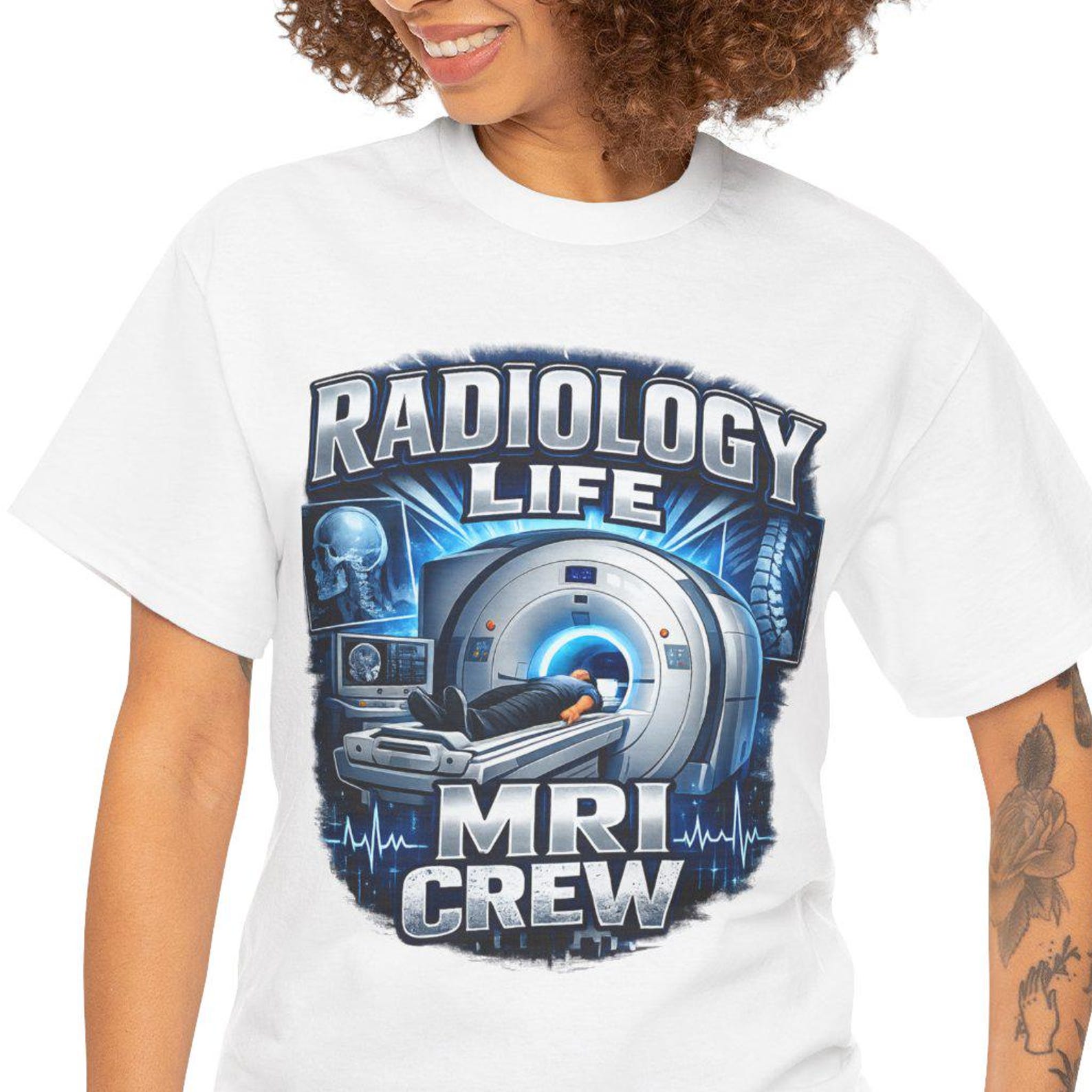 Radiology Life MRI Crew Tee | Radiologic Technologist Shirt, MRI Technician 4XL