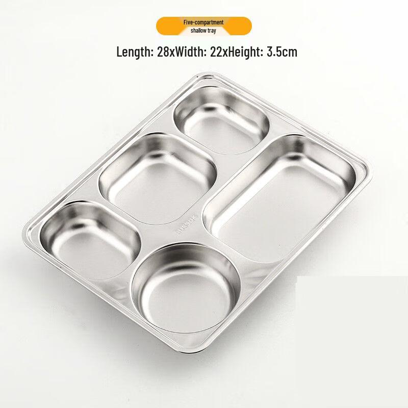 Tangyu 304 Stainless Steel Divided Dinner Tray