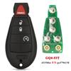 jingyuqin GQ4-53T 433MHz 4A Chip Fobik Remote Car Key fob for For Dodge RAM Jeep Cherokee Sport KL Chrysler Town & Country 2014+