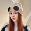New Women Men Winter Windproof Glasses Knitted Beanie Hats Outdoor Ear Protection Sports Ski Cold Caps Thicken Skullies Beanies