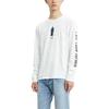 Levis X Star Wars Collaboration Comfortable Cartoon Anime Letter Print Casual Crew Neck Long Sleeve T-Shirt Men T-Shirts White 36015-0059