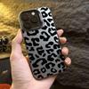 Black Brown Leopard Print IMD Phone Case For iPhone 16 15 Pro Max 14 Plus 13 12 11 16E X XR XS Max 7 8 Plus SE2 Shockproof Cover