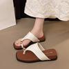 Thick-soled heel cover toe cool slippers women's summer wear 2025 new models with skirts beach sandals flip-flops