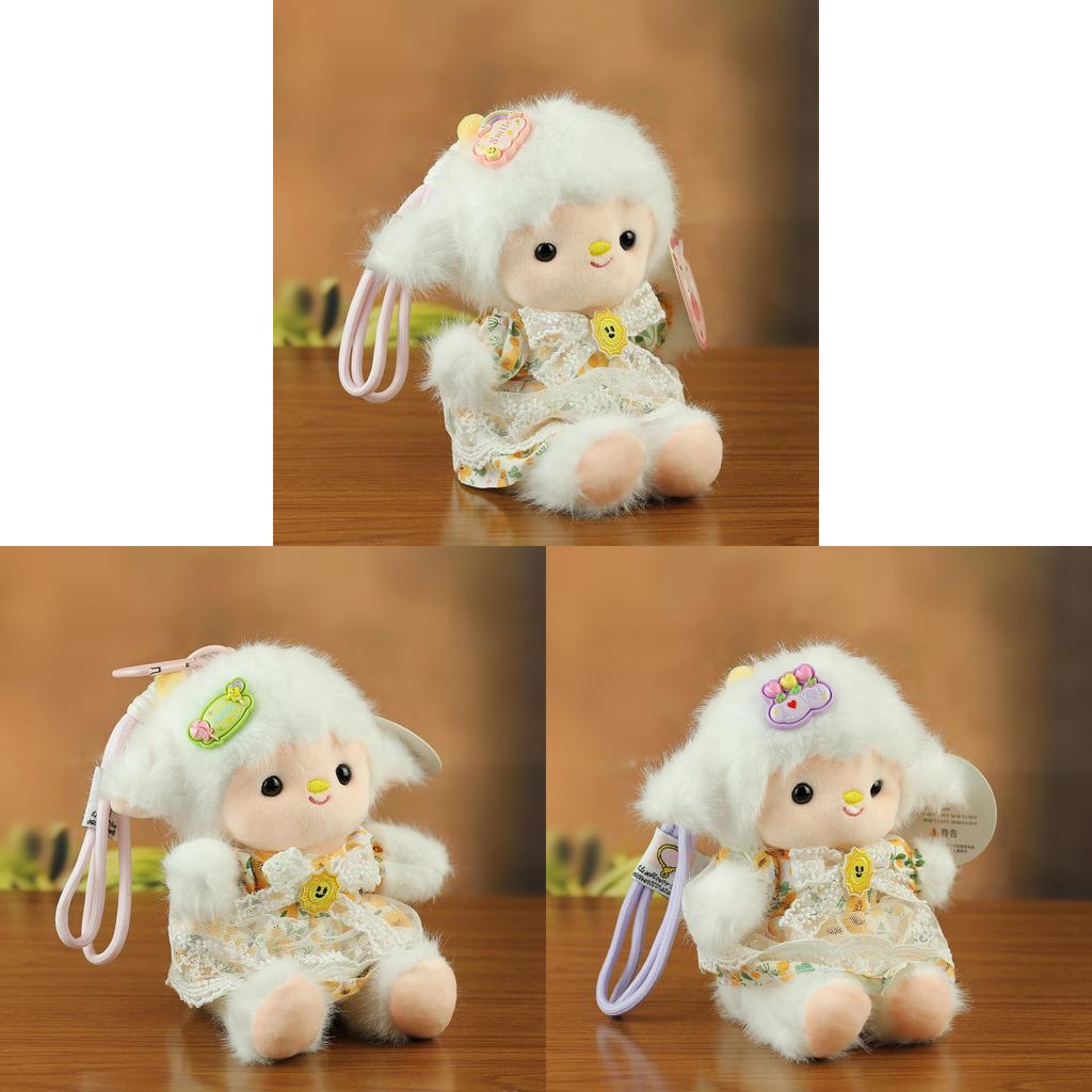 Soft Sheep Plush Toy Pendant For Kids Girls Boys Backpack Decor Gift