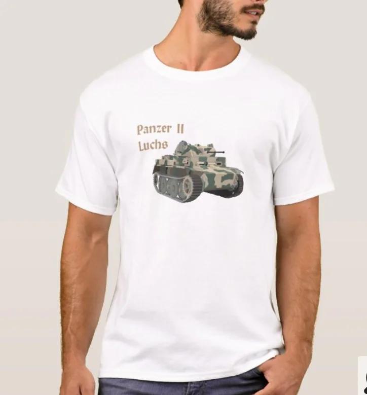 Army Panzer II Luchs Battle Tank TShirt 100 Cotton ONeck Short Sleeve Casual Unisexs Tshirt Size S3XL
