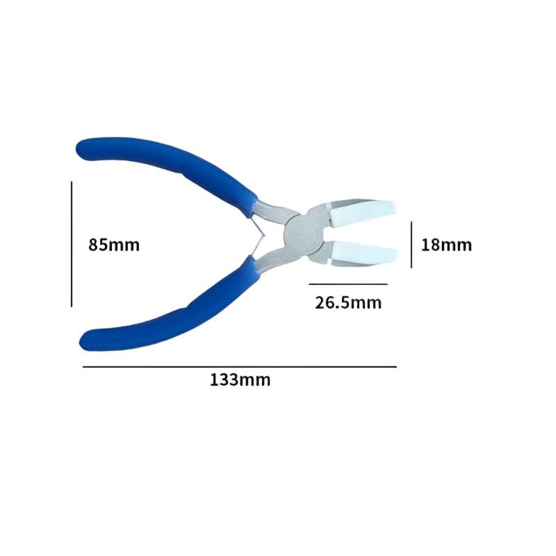 1Pcs Flat Nose Pliers Double Nylon Jaw Pliers Jewelry Plier Wire Straightentener Craft And Diy Tool Kit For Jewelry Making