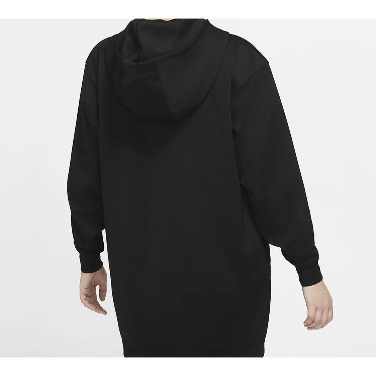 Nike Vestido de Punto con Capucha y Manga Larga Vestido de Mujer Negro CJ3113-010