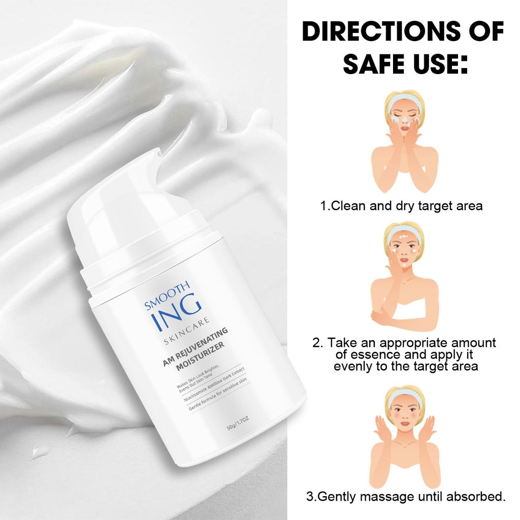 Night Renewal Moisturizer 50G Repairing and Brightening Face Cream Deep Hydration for Damaged and Sensitive Skin Jar Treatment for All Skin Types
