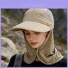 Summer Sun Protection Hat For Women With Wide Brim And Neck Cover Outdoor Uv Guard