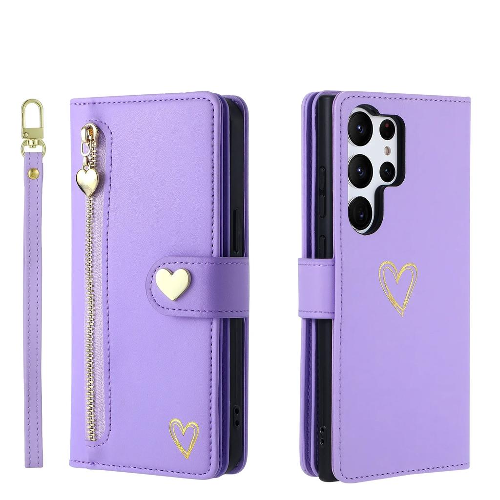 Zipper Cards Solt Wallet Leather Case For Samsung Galaxy S26 Ultra S25 S24 S22 Plus S21 FE A16 A26 A36 A56 A34 A54 Purse Cover