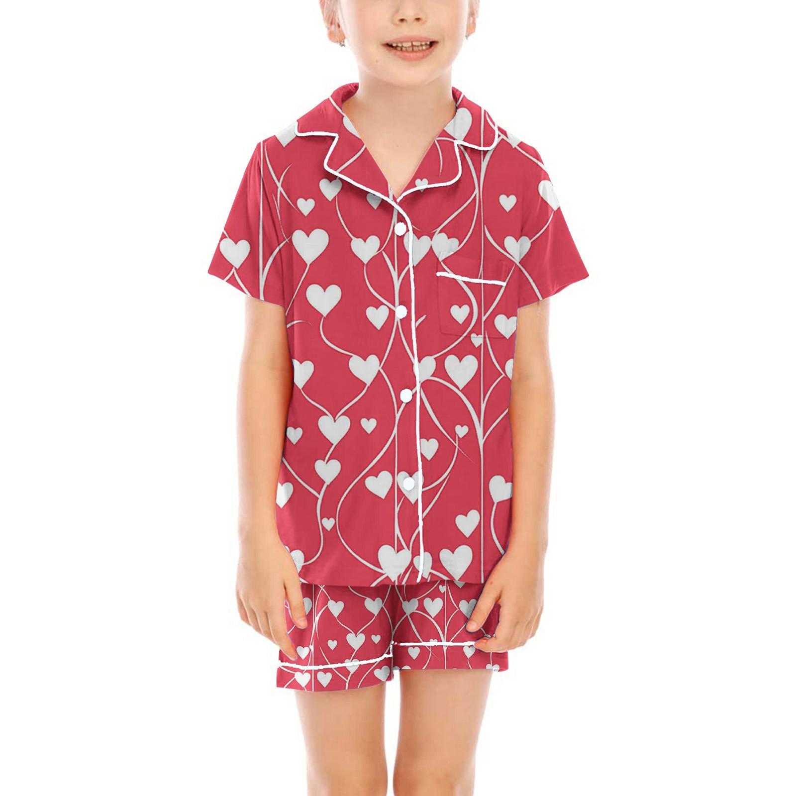 

Детские пижамы, модная рубашка из двух предметов, комплект с шортами, мягкий праздничный комплект повседневной одежды 140