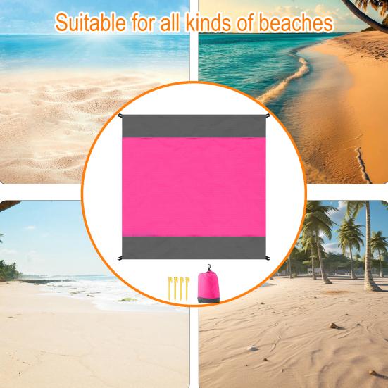Strandmatte, tragbare, wasserdichte, faltbare Camping-Picknickmatte, verschleißfeste, feuchtigkeitsbeständige Reise-Picknickmatte