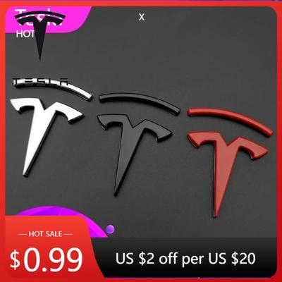 Samolepka na auto 2025 Nová 3D KOVOVÝ Znak na přední kapotu auta Samolepka na zadní víko kufru Dekorace zadního víka kufru Pro Tesla Model S X 3 Y