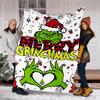 Grinch Theme Printed Blanket Perfect For Couch Bed Travel Outdoor Use Machine Washable Cozy Durable