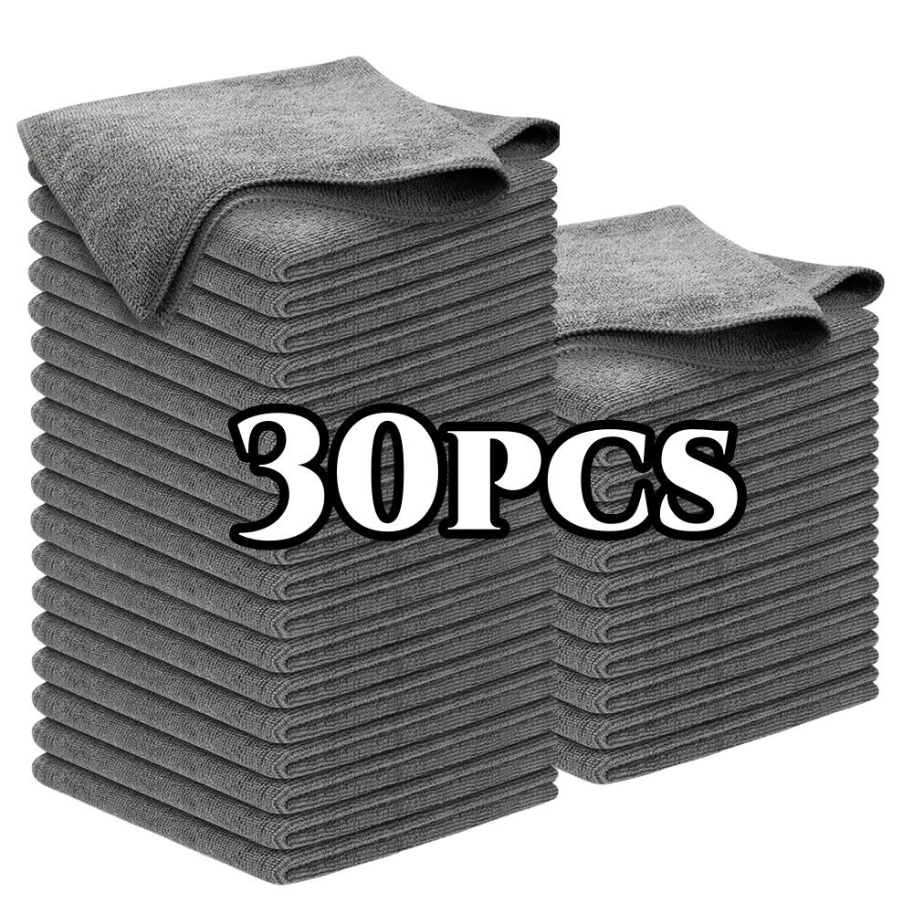 Premium Microfiber Car Towels Set Ultra Absorbent & Drying Cleaning Cloth for Auto Mirror Glass Polishing Wash-Cloth Applicator