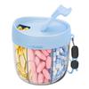 Pill Dispenser with 7 Compartments Anti-Mix Design Easy Access Pill Bottle Organizer Travel BPA-Free Pill Container