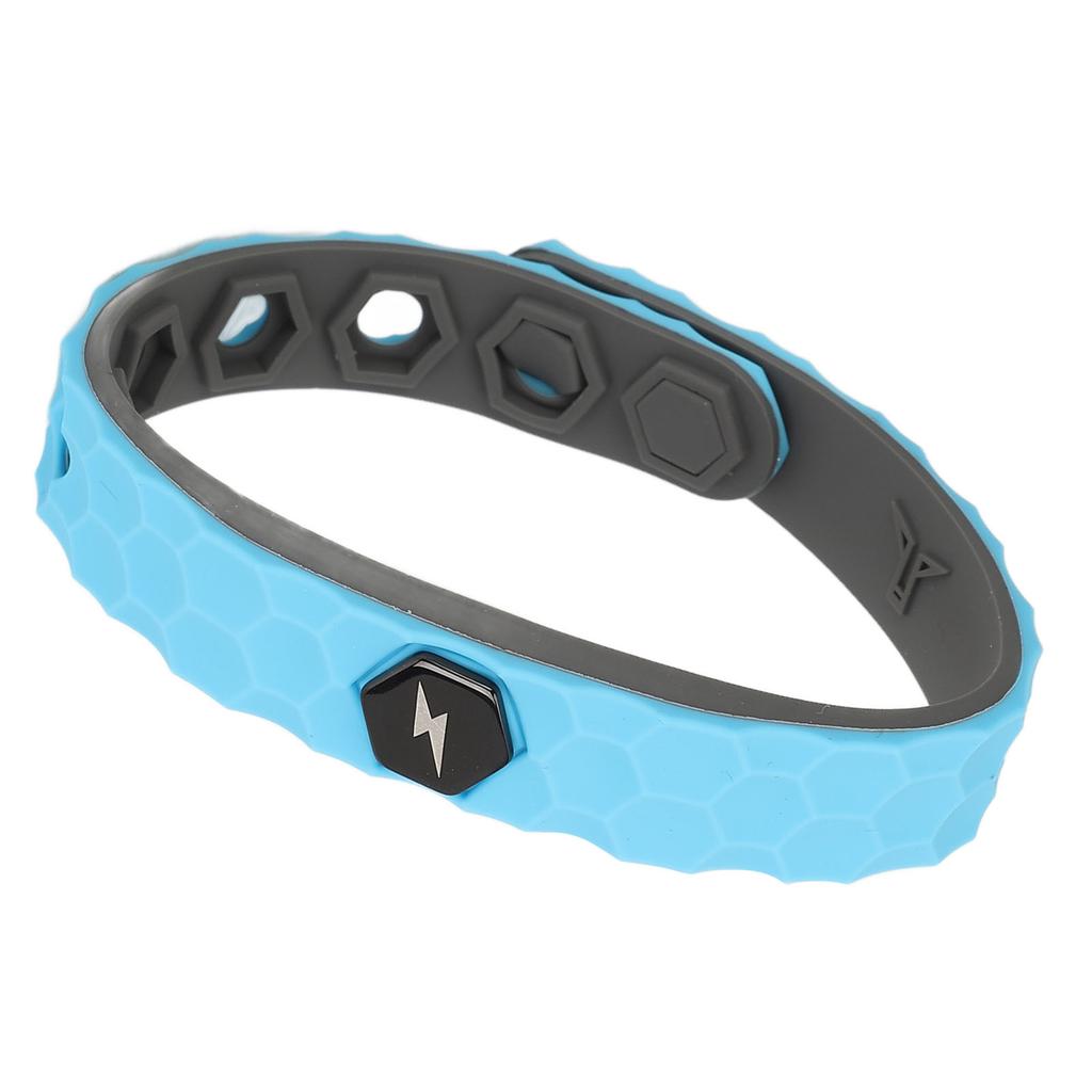 Negative Ions Bracelet Prevent Static Balance Energy Waterproof Lightweight Silicone Sports Wrist Strap for Running Cycling