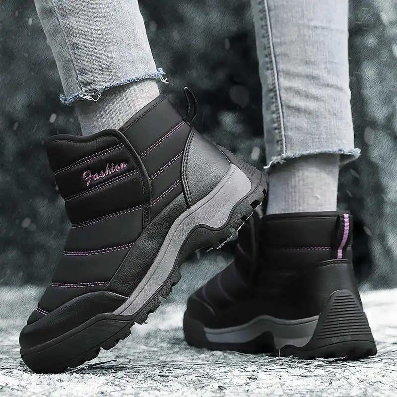 Fashion Snowshoe Snow Booties Women's Sneakers Black Tennis Shoes Blue Brown Boots For Women Sport Lowest Price First Degree Brand