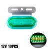 10 stk 12LED-sidemarkeringslys Signalindikatorlamper Advarsel Baklys 3 Modi Tilhenger Lastebil Lastebil Camping Led Car 12V/24V