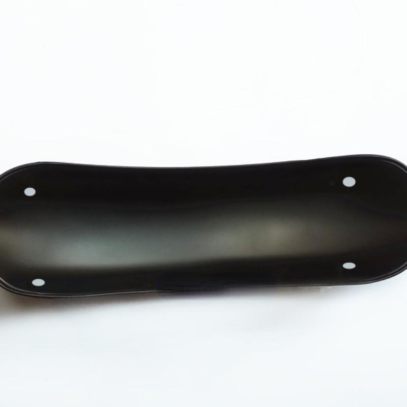 Motorcycle CG125 Retro Modified Front Fender Fender Stainless Steel Widened Front Mud Tile Glossy Mud Cover чёрный