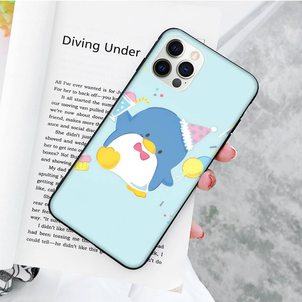 JZ27 Tuxedosam Black Sofe Case for iPhone 16 15 Plus 14 13 Pro 8 SE XR XS Max P30 Nova 5T Y5P Y6 Y7 Y8P Y9 Realme C30 C33 C31 VIVO Y36 V27