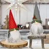 Cozy Plush Christmas Gnome With Gray Rudolph Design Perfect For Holiday Home Accents