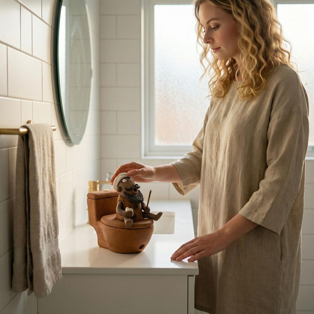 Toilet-shaped Resin Incense Burner, Fun Toilet And Bathtub Ornaments, Unique Artistic Aromatherapy Burner, Ashtrays And Desktop Gifts.