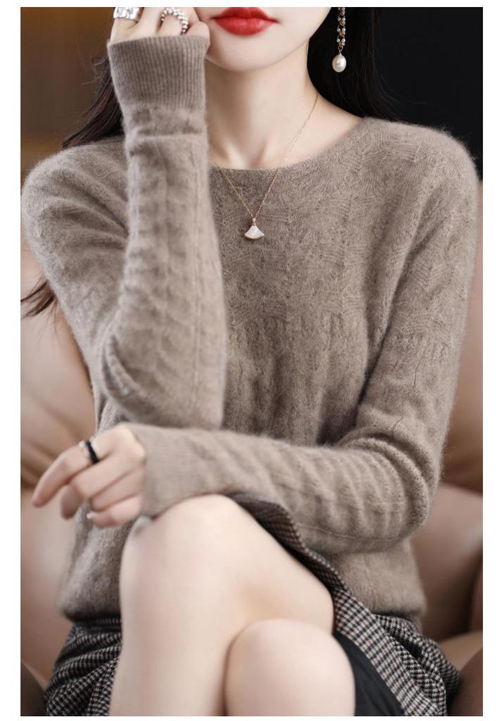 2023 Women's Stylish Loose-Fit Hollow Out Knit Sweater