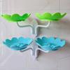 Bathroom Soap Dish Lotus Shape Easy To Install Adhesive Soap Dish Wall Mounted Self Draining Soap Holder Decor