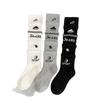 Multi-layered, Superimposed and Spliced Letter Calf Socks, Sporty Style, Sweet and Cool, Hot Girl Football Socks, Long Tube, Pile Long Socks