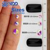 VDD SS16-SS30 High Quality  2088 Rhinestones Crystal Flatback 8 Big 8 Small 16cut Stones for DIY Crafts Nail Art Decoration