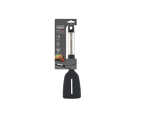 Joseph Joseph Elevate Silicone Slotted Turner, BPA-Free, Heat-Resistant Nonstick Kitchen Tool with Weighted Stainless Steel Handle [Authentic] 10570