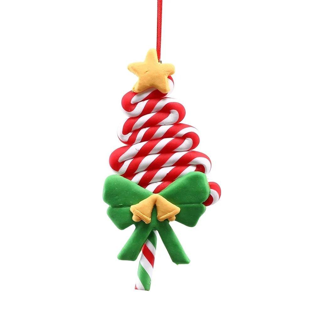 PVC Lollipop Christmas Tree Ornaments New Year Room Decor Christmas Hanging Pendant Happy New Year Home Table Decor Xmas Decor