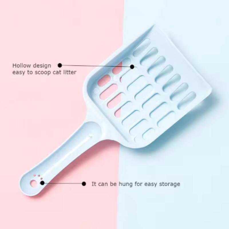 Colher para areia de gatos e animais de estimação, suprimentos para banheiro de gatos, animais de estimação, pá de areia para animais de estimação, ferramenta de limpeza para animais de estimação