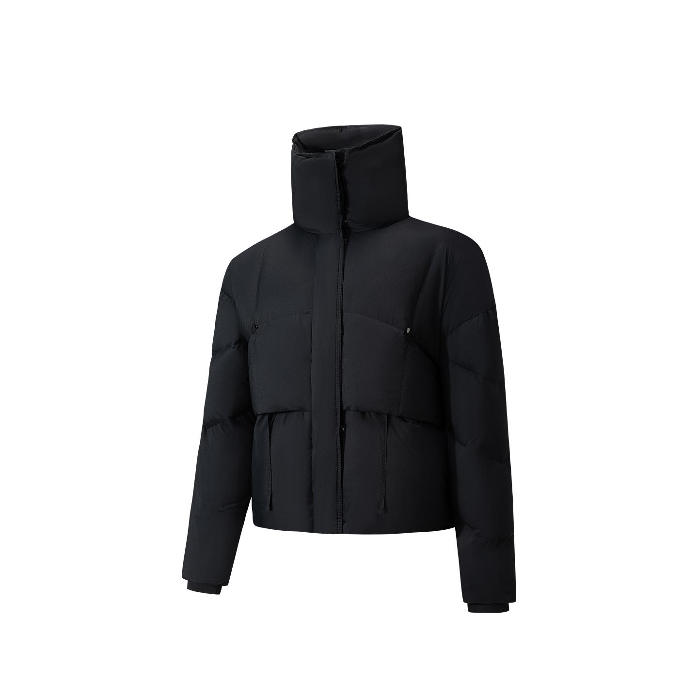 

Anta Champion All-Weather Series Solid Color Fashion Simple Stand Collar Versatile Short Down Jacket Women Outerwear 162540912-3 XL