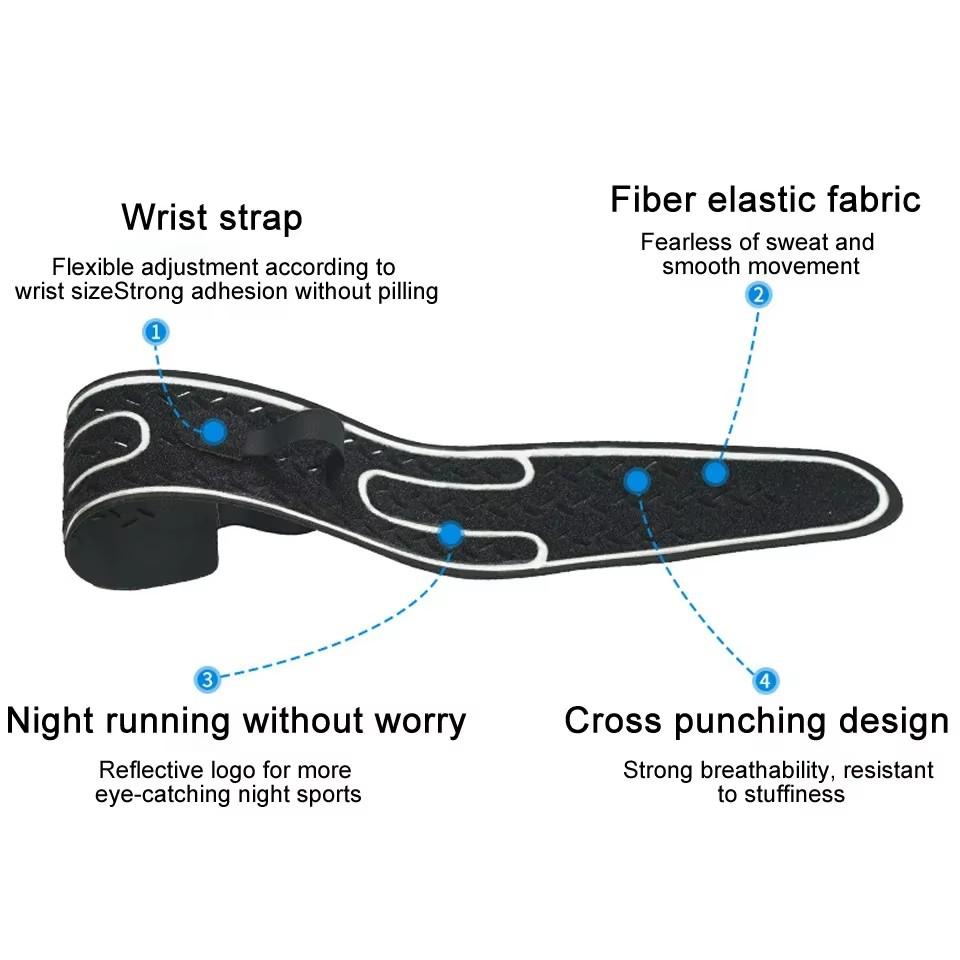1Pcs Sports Compression Wrist Brace Thin Breathable Adjustable Support for Running Basketball Badminton