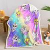 AILONEN Cobertor Sherpa Aconchegante de Lã Gato Unicórnio Manta Gato Sereia Design Sherpa Arco-Íris Desenho Animado Fofo para Sofá Cama x Polegadas