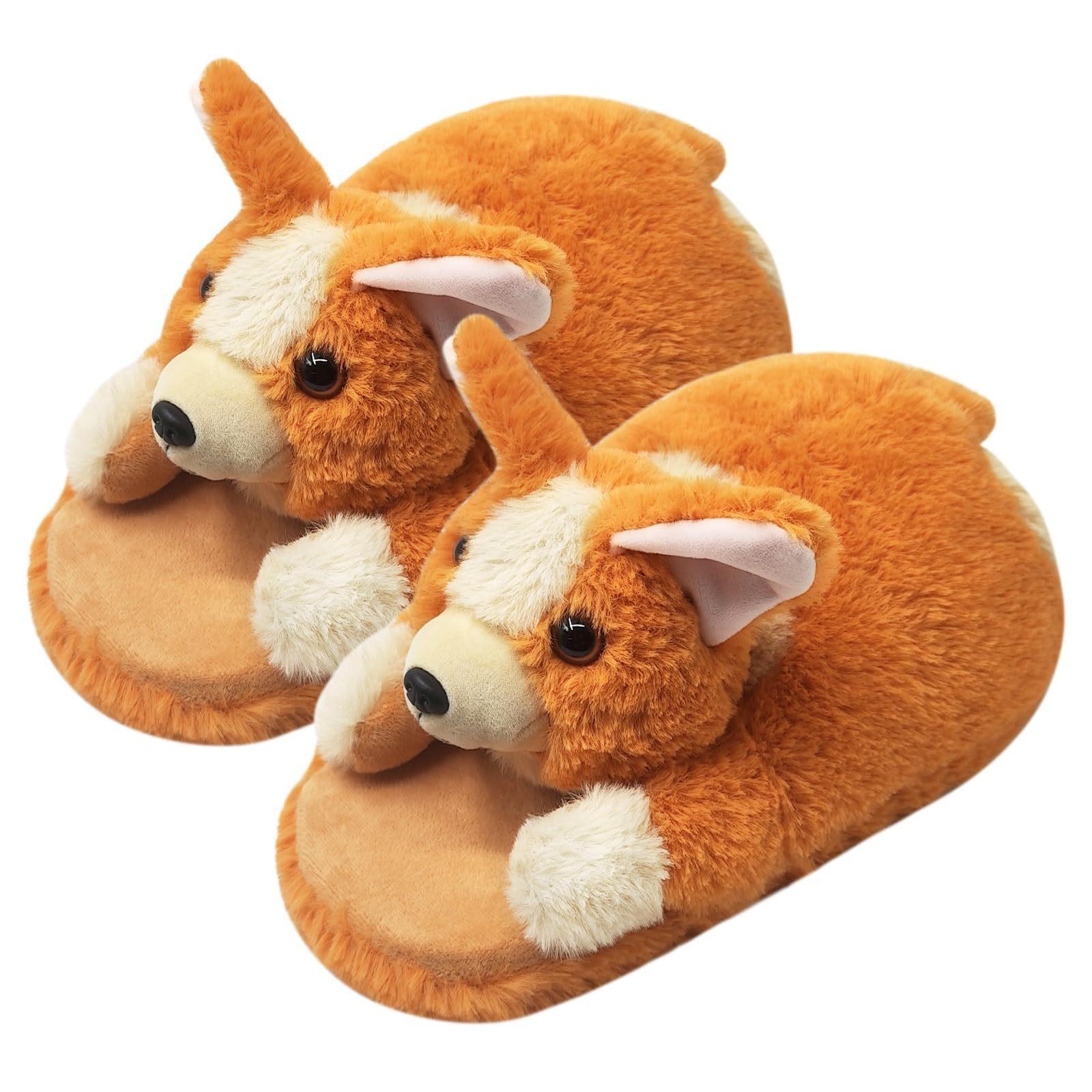 

Cute animal home cotton shoes winter velvet thickened non-slip warm indoor slippers