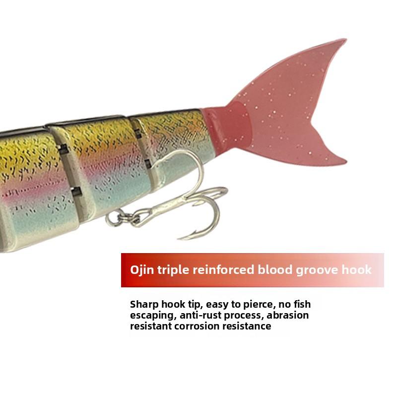 23cm 105g Floating lure Wobblers 4 sections Swimming Fishing lure Jointed Fishing Lure Predators Bait