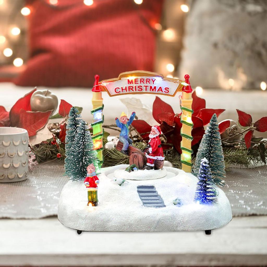Christmas Snow Scene Music Box Music Movement for Girls Children Family