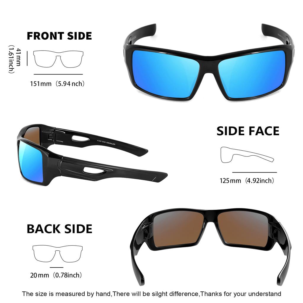 MAXJULI Wrap Around Sunglasses for Men Women 100% UV400 Protection for Fishing Driving 8232