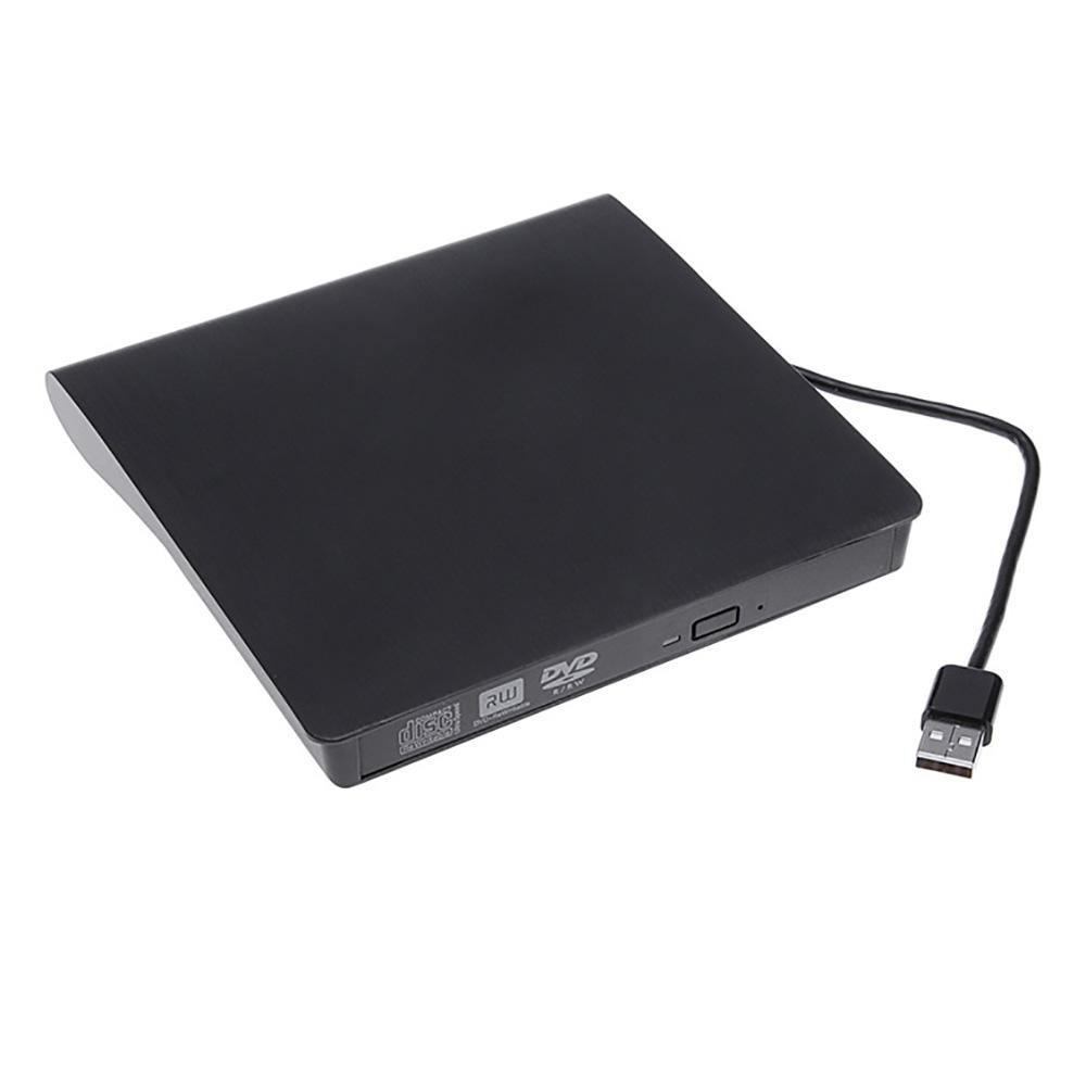 Slim External CD DVD RW Drive USB 2.0 Writer Burner Player Black For Laptop PC