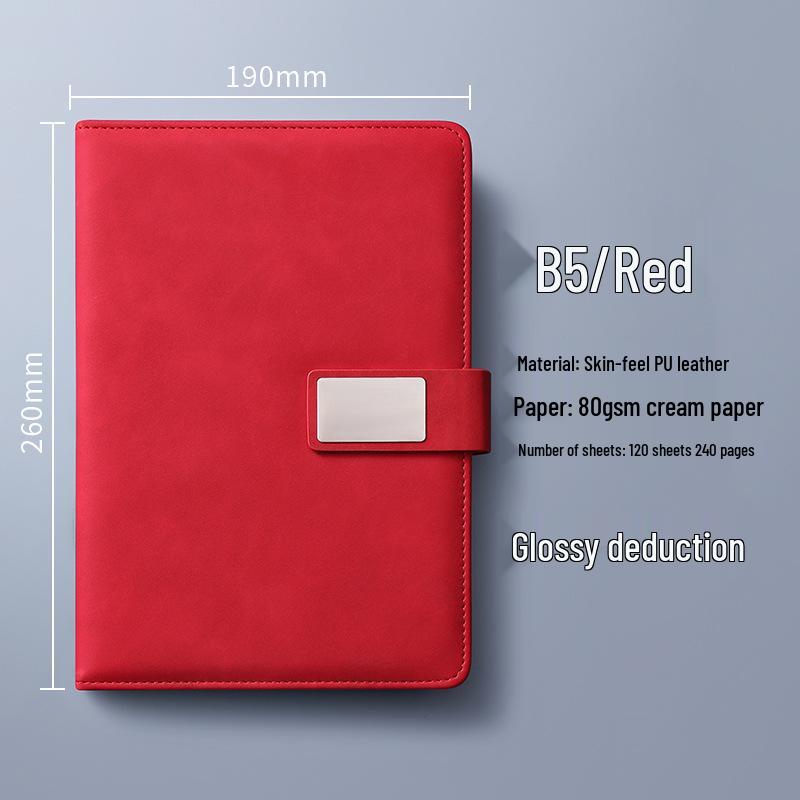 A4 Premium Leather Notebook for Business, Office, or Study - Customizable with Logo