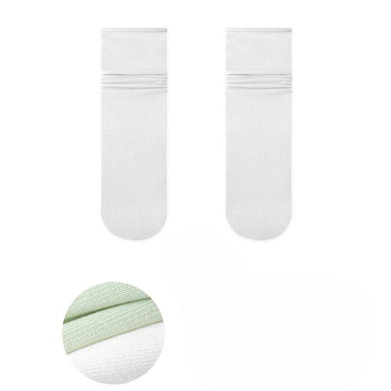 Ladies Spring and Summer Thin Month In The Tube Boneless Ice Ice Pile Socks