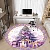 1pc Christmas Tree Carpet for Office Non-Slip, Round Carpet, Soft & Comfortable, Carpet for Office, Lightweight Round Floor Mat