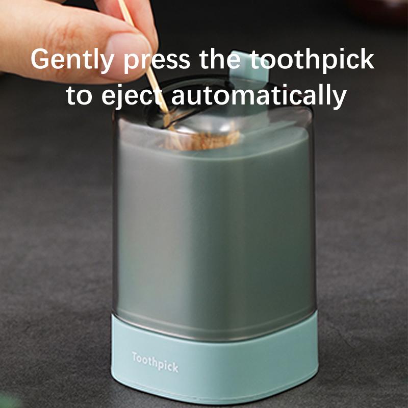 Automatic Pop-Up Toothpick Holder Container Portable Kitchen Restaurant Table Toothpick Storage Box Home Toothpicks Dispenser