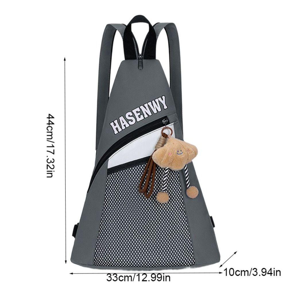 Multifunctional Triangular Backpack Large Capacity Single Daypack Cute Crossbody Bag  Girls