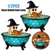 Ghost Bubble Bath Lamp Night Light Ghost-Themed Bathtub Accent Lamp LED Lamp for Halloween Decorations Home Decor