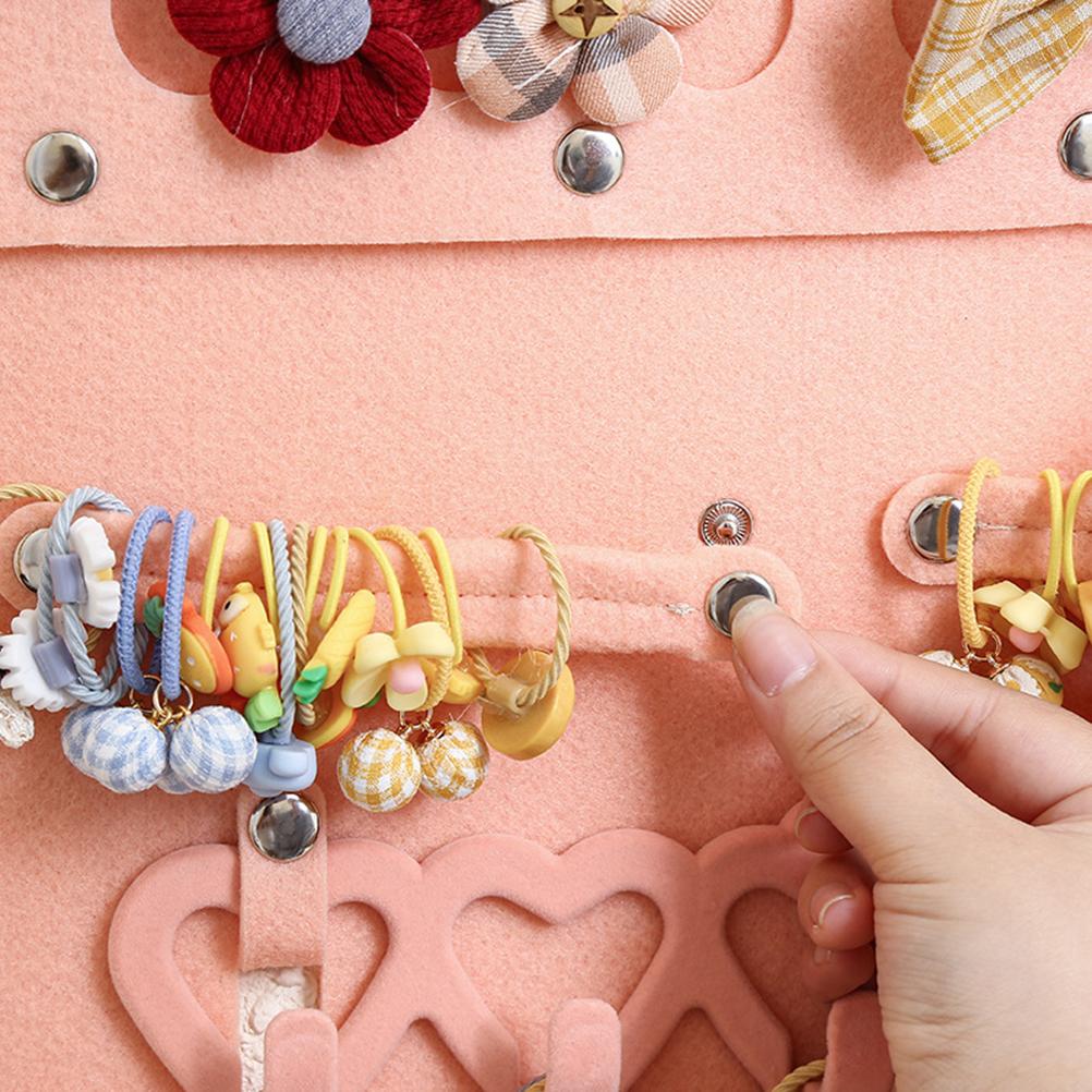 Hair Bows Holder for Baby Girls Hair Clips Storage Hanger Bows and Headbands Holder for Baby Hair Accessories